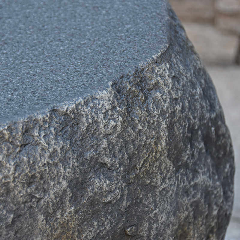 Elementi Boulder Concrete Propane Tank Cover | Side Table Functionality 