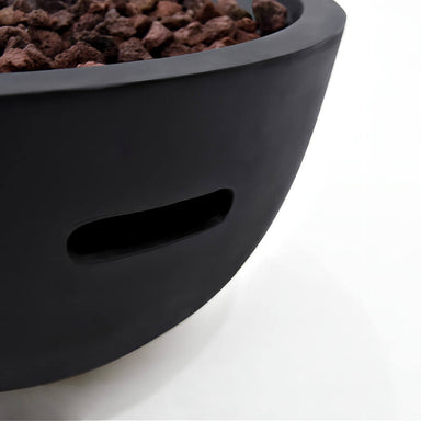 Modeno Jefferson Dark Grey GRC Concrete Fire Bowl 40000 BTU Image 2
