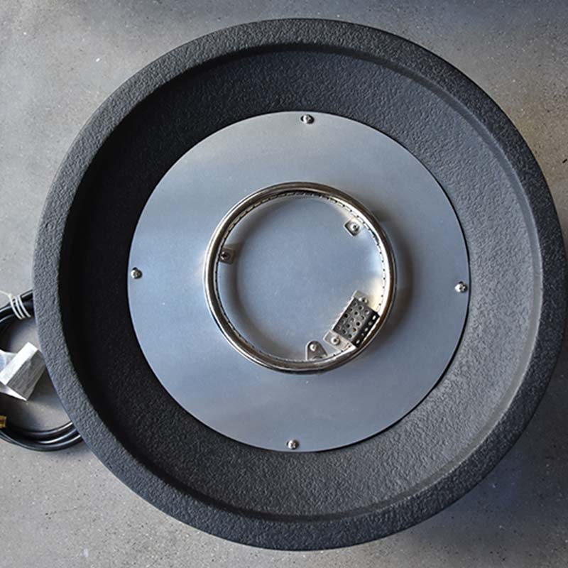 Modeno Jefferson Dark Grey GRC Concrete Fire Bowl 40000 BTU Image 6