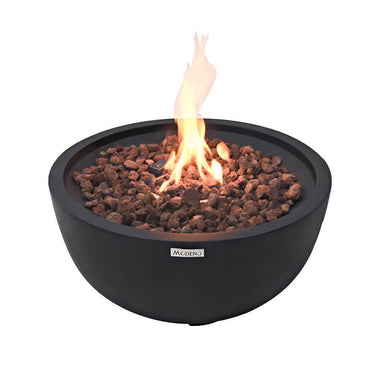 Modeno Jefferson Dark Grey GRC Concrete Fire Bowl 40000 BTU Image 1