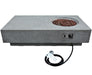 Elementi Metropolis Rectangular Concrete Fire Table | Gas Ignition