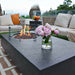 Elementi Metropolis Rectangular Concrete Fire Table | Large Entertaining Space