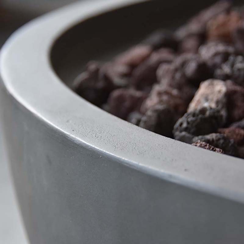 Modeno Nantucket Light Grey GRC Concrete Fire Bowl 40000 BTU Image 12