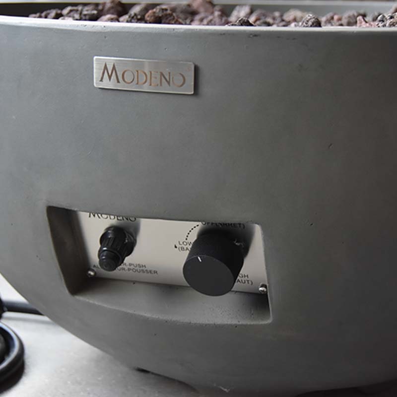 Modeno Nantucket Light Grey GRC Concrete Fire Bowl 40000 BTU Image 14