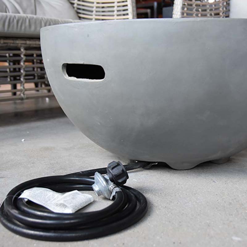 Modeno Nantucket Light Grey GRC Concrete Fire Bowl 40000 BTU Image 8