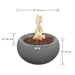 Modeno Newbridge Light Grey GRC Concrete Fire Bowl 40000 BTU Image 3