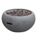 Modeno Newbridge Light Grey GRC Concrete Fire Bowl 40000 BTU Image 2