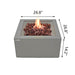 Modeno Ridgefield Light Grey Square GRC Concrete Fire Pit 40000 BTU Image 5