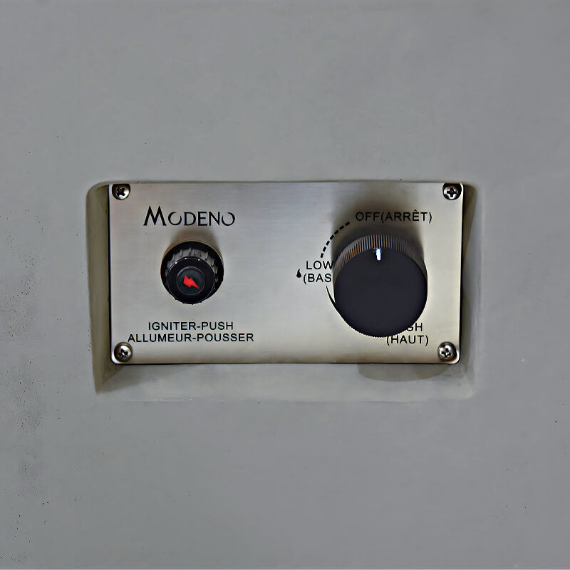 Modeno Ridgefield Light Grey Square GRC Concrete Fire Pit 40000 BTU Image 2