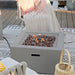 Modeno Ridgefield Light Grey Square GRC Concrete Fire Pit 40000 BTU Image 7
