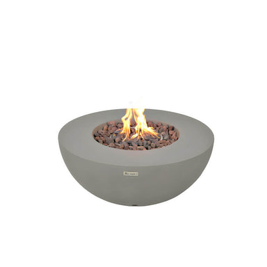Modeno Roca Light Grey GRC Concrete Fire Table 50000 BTU Image 1