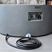 Modeno Tramore Light Grey GRC Concrete Round Fire Table 50000 BTU Image 5