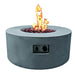 Modeno Tramore Light Grey GRC Concrete Round Fire Table 50000 BTU Image 1