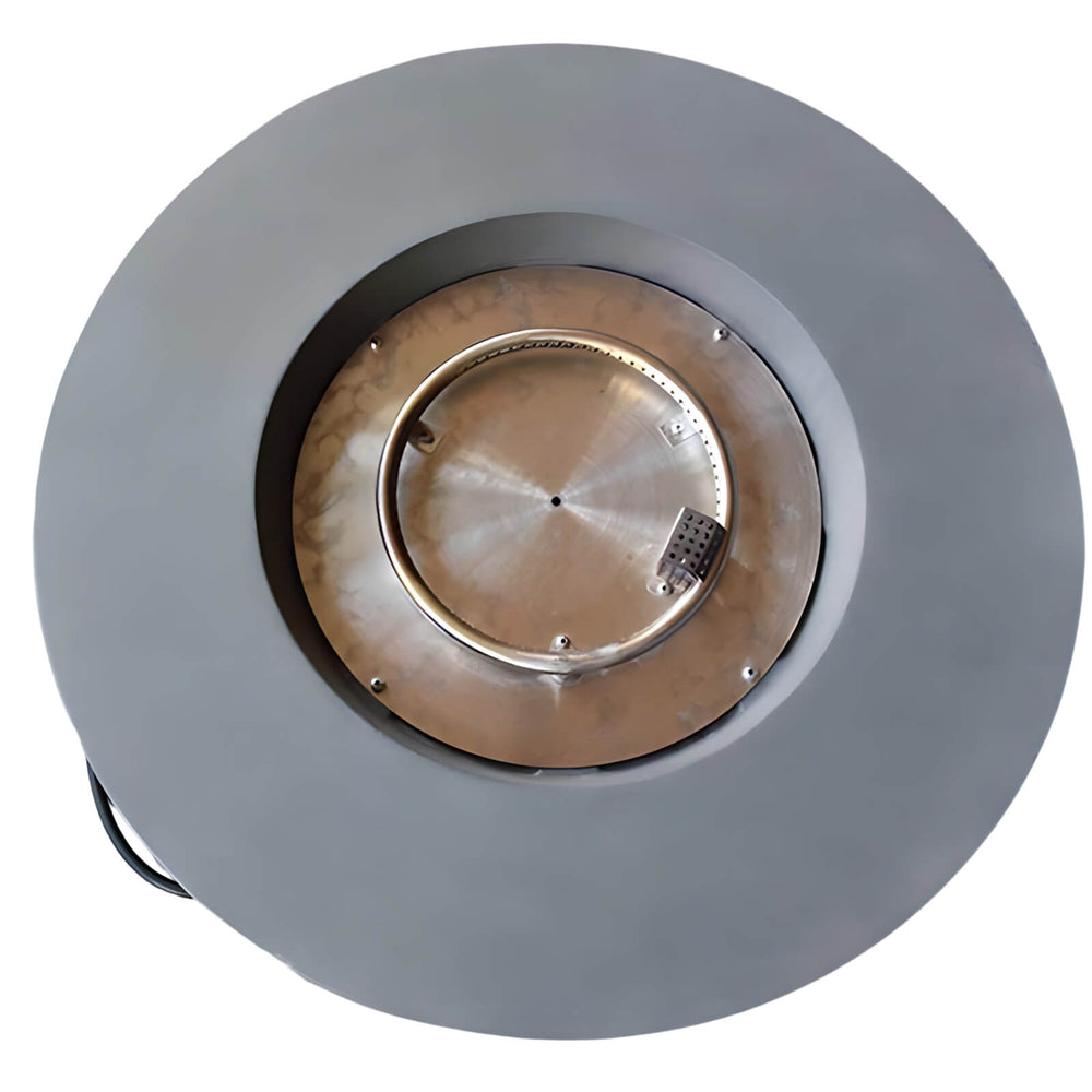 Modeno Tramore Light Grey GRC Concrete Round Fire Table 50000 BTU Image 2