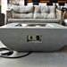 Modeno Westport Grey GRC Concrete Square Fire Table 50000 BTU Image 9
