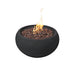 Modeno York Black GRC Concrete Fire Bowl 40000 BTU Image 1