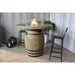 Elementi Lafite Barrel Cast Concrete Fire Table 45000 BTU Image 2