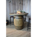 Elementi Lafite Barrel Cast Concrete Fire Table 45000 BTU Image 5