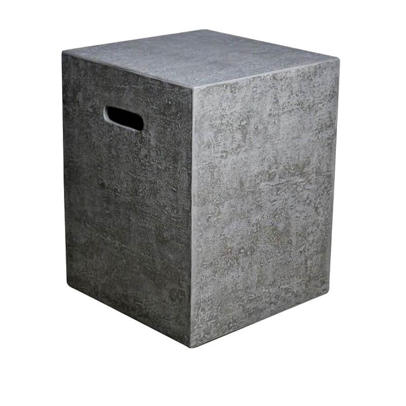 Elementi 20-Inch Travertine Textured Square Propane Tank Cover - ONB016