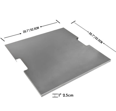 Elementi 21 Inch Stainless Steel Lid for Fire Table Dimensions