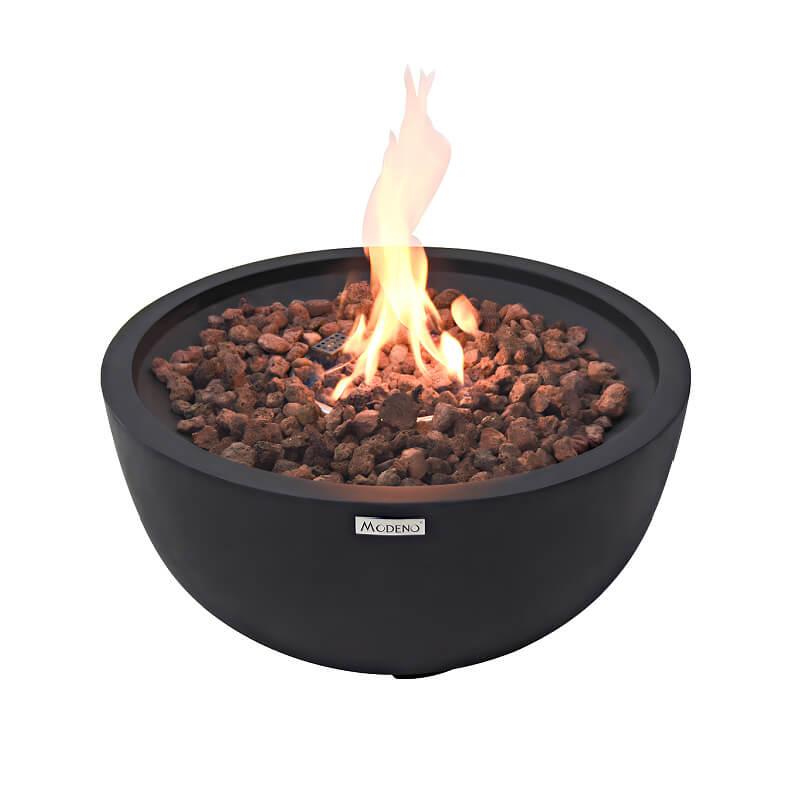 Modeno Jefferson Dark Gray Concrete Fire Bowl - 26 Inch