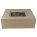 Elementi Plus Uluru Sunlight Yellow Square Concrete Fire Table