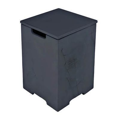 Elementi Plus 24-Inch Square GFRC Propane Tank Cover - ONB404 Slate Black / Space Grey / Sunlight Yellow Image 3