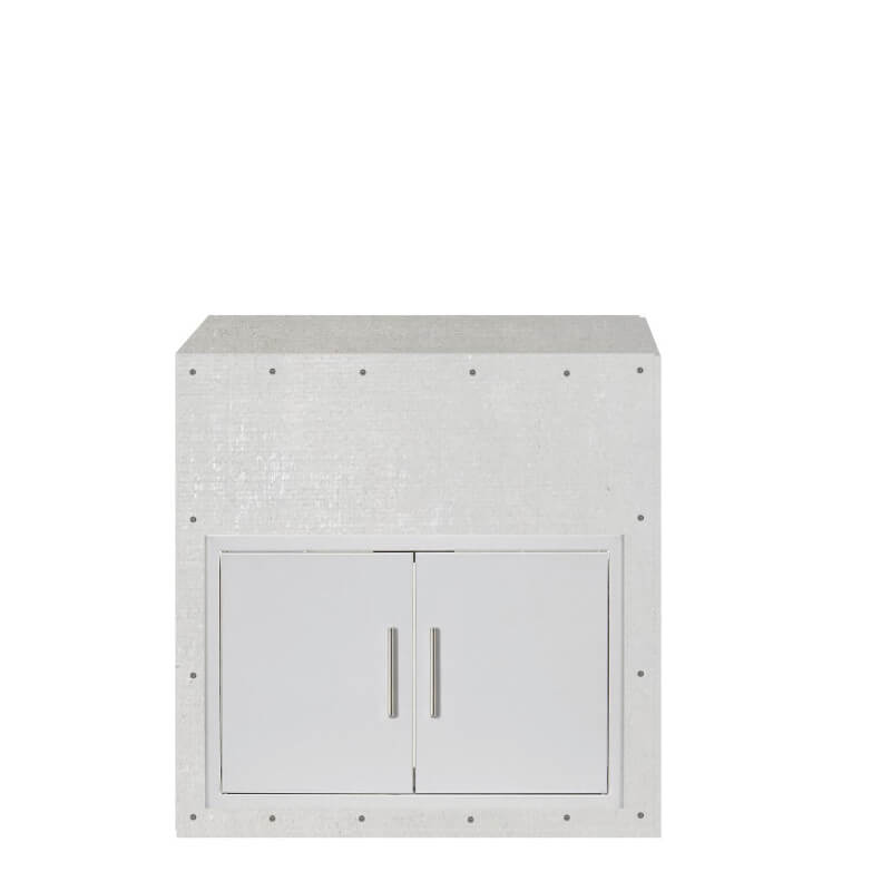 EZ Finish Outdoor Kitchen Systems 36-Inch Ready for Finish Outdoor Kitchen Module w/ Sealed Pantry Dry Storage