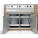 Fire Magic 30 Inch Enclosed Cabinet Storage With Drawers | Shown in Outdoor Kitchen