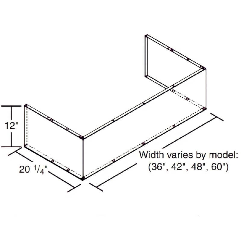 Fire Magic Vent Hood 48-Inch Duct Cover