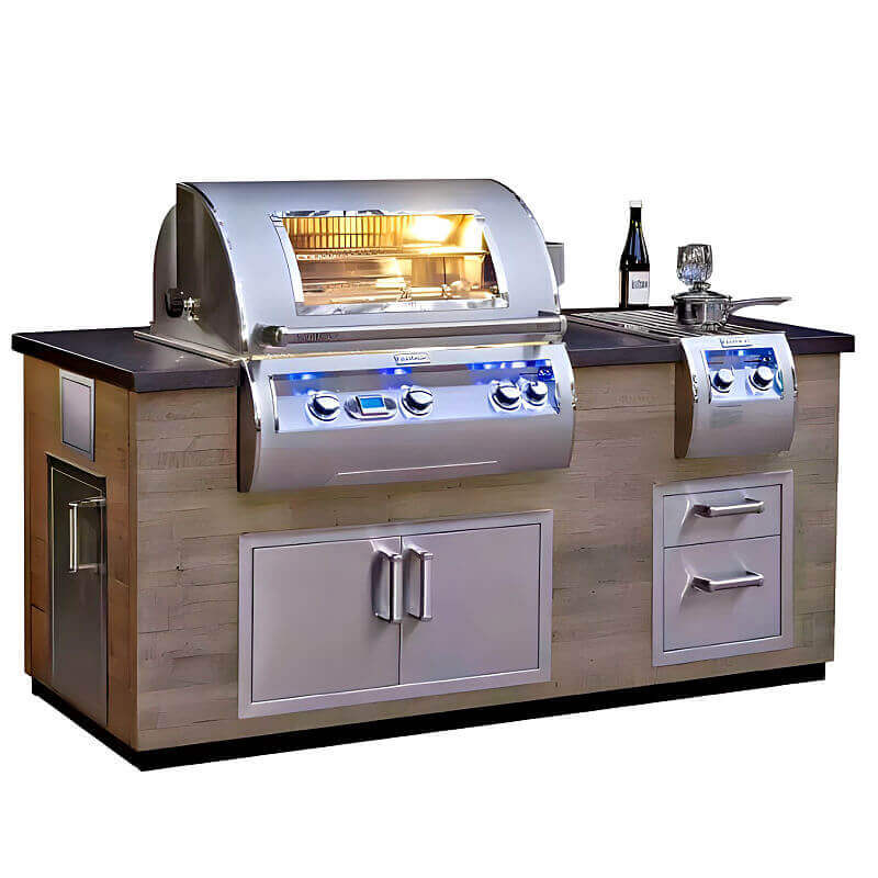 Fire Magic 660 Reclaimed Wood Style Grill Island