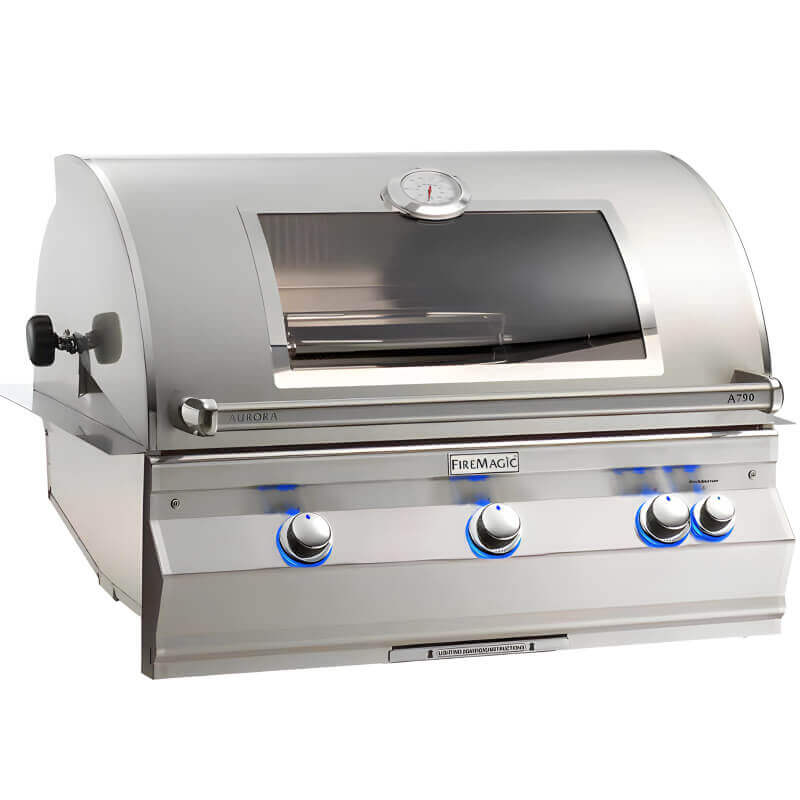 Fire Magic A790I Aurora 36-Inch Built-In Gas Grill w/ Magic View Window & Rotisserie