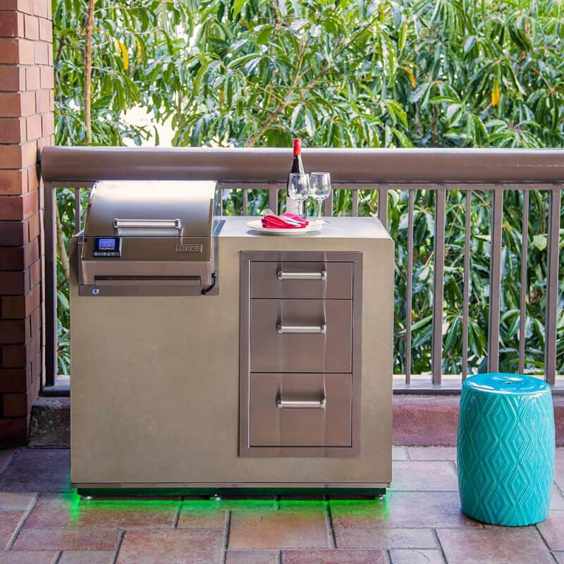 Fire Magic E251t Portable 1800 Watt Electric Built-In Grill - E251i-1Z1E | Shown in Grill Island