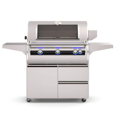 Fire Magic E790I Echelon Diamond Freestanding Gas Grill With Deluxe Grill Cart