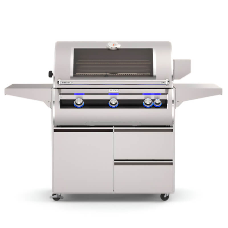 Fire Magic E790I Echelon Diamond Freestanding Gas Grill With Deluxe Grill Cart