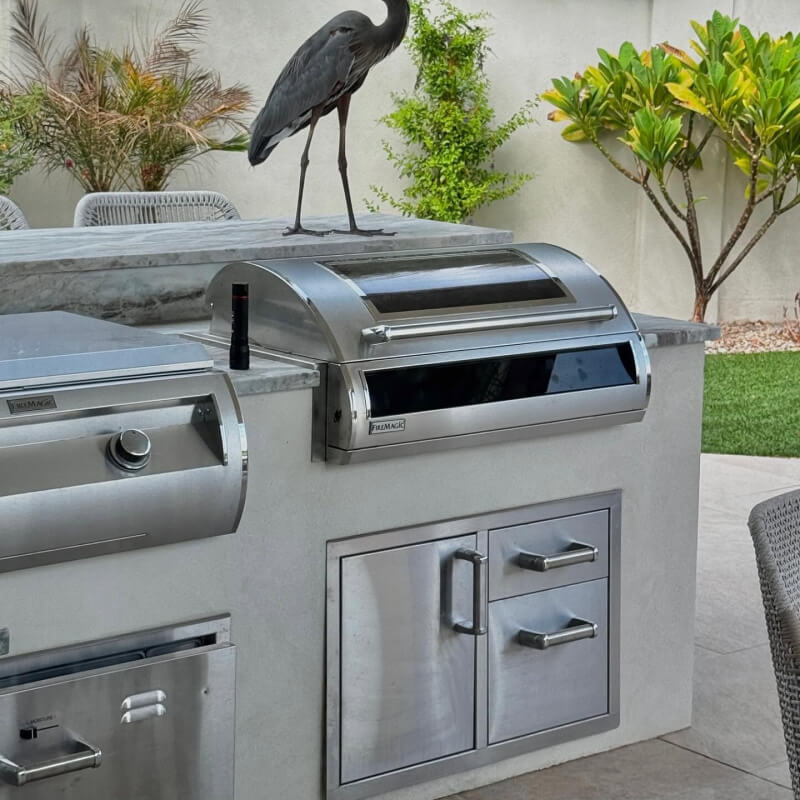 Fire Magic Electric EL500 Built-In Electric Grill | Shown with Magic View Window