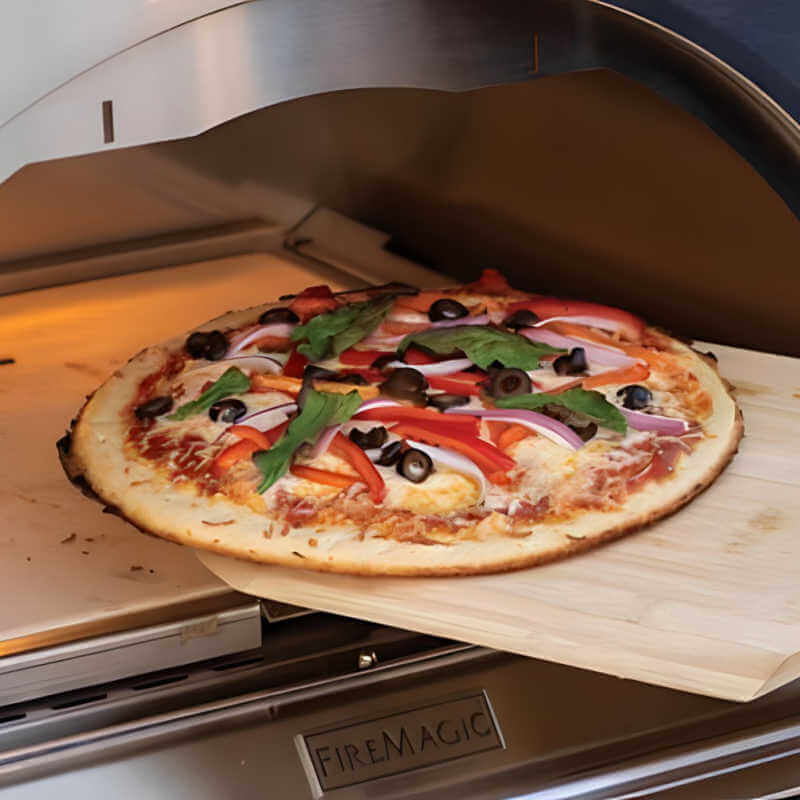 Fire Magic Black Glass Pizza Oven | Cooking Pizza