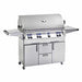 Fire Magic Echelon Diamond Portable Gas Grill W/ Single Side Burner & Analog Temp Gauge