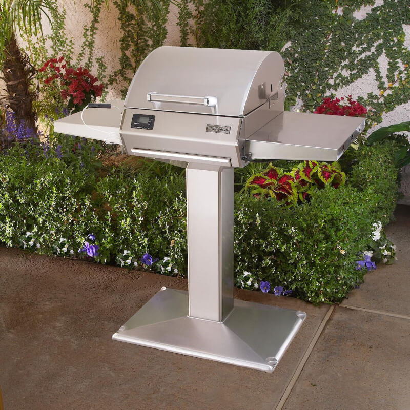Fire Magic E250s 1800 Watt Electric Grill On Patio Post | Digital Control