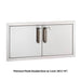 Fire Magic Premium Flush Double Door | Key Lock