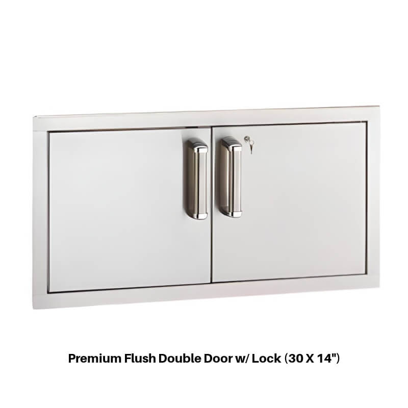Fire Magic Premium Flush Double Door | Key Lock