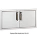 Fire Magic Premium Flush Double Door in Stainless Steel