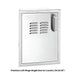 Fire Magic Premium Flush Left Hinged Single Door | Louvers