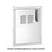 Fire Magic Premium Flush Left Side Single Door w. Louvers