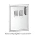 Fire Magic Premium Flush Left Side Single Door w. Louvers