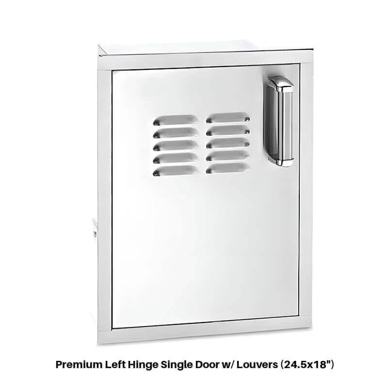 Fire Magic Select 14-Inch Single Access Door With Louvers (Left Hinge)