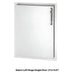 Fire Magic Select Left Side Single Door in Stainless Steel