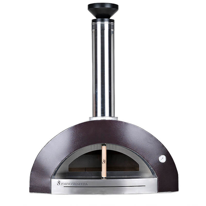 Forno Venetzia Bellagio 200 44-Inch Outdoor Wood-Fired Pizza Oven | Copper Front View