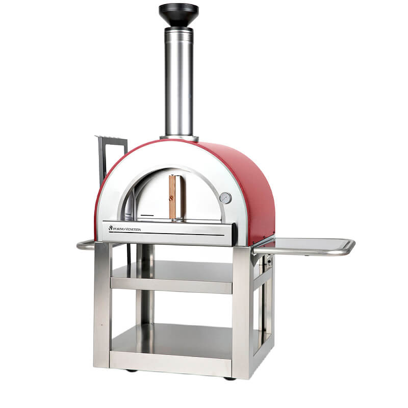 Forno Venetzia Pronto 500 Portable Outdoor Wood-Fired Pizza Oven | Stainless Steel Chimney