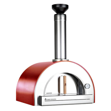 Forno Venetzia Pronto 200 Countertop Outdoor Wood-Fired Pizza Oven | In Red